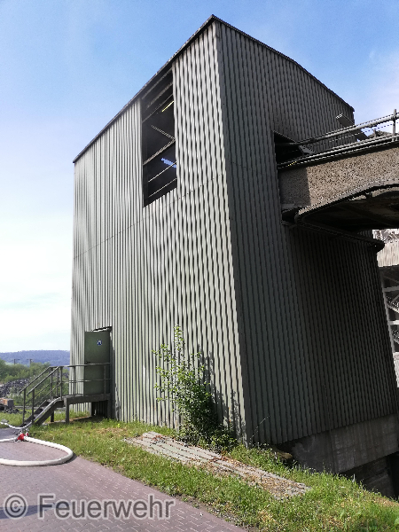 Einsatzfoto Brand Förderanlage