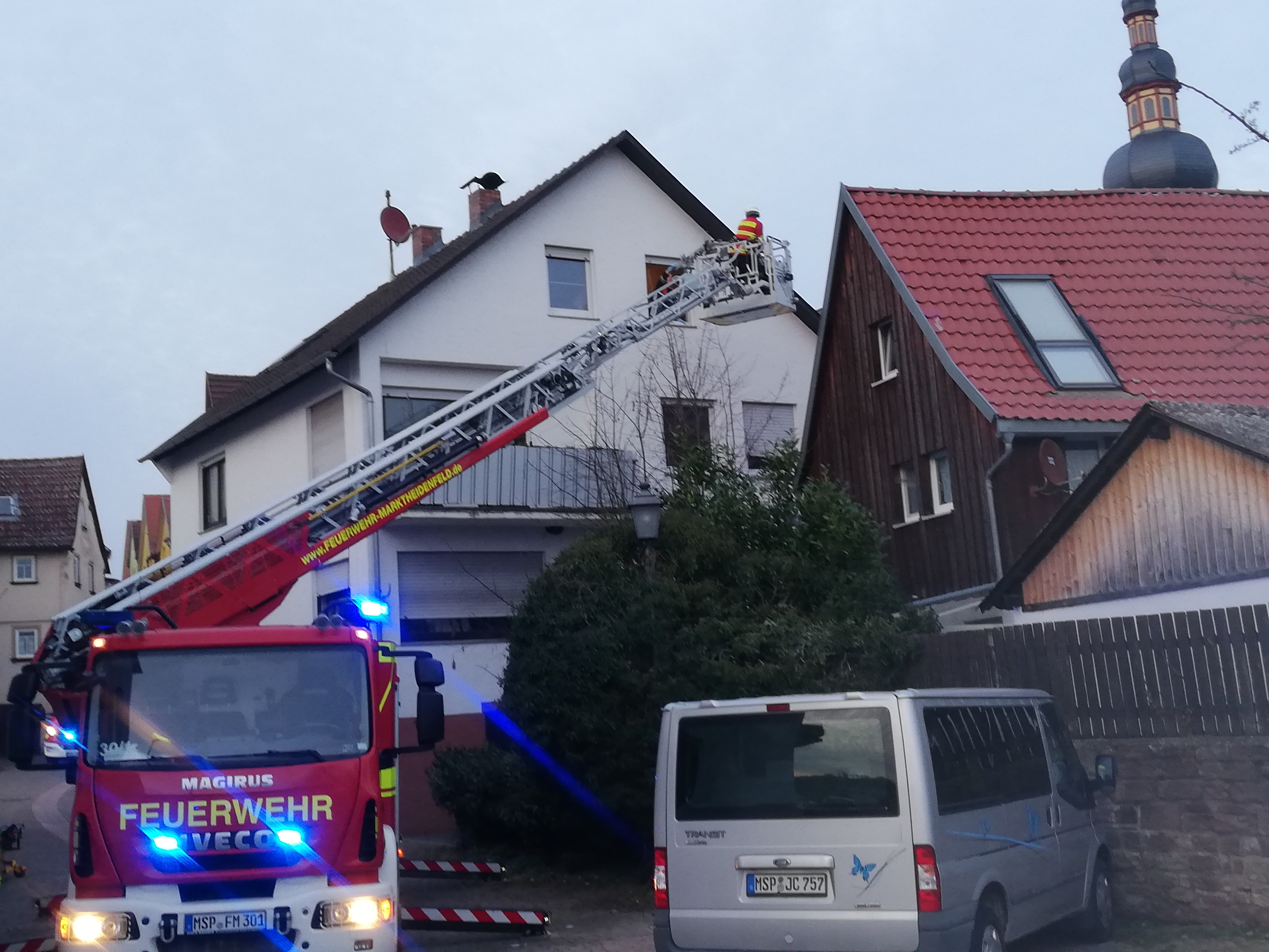 Einsatzfoto Tragehilfe / Drehleiter